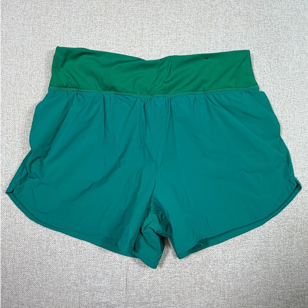 Spyder Women XL Green Running Shorts Lightweight Athletic Training Activewear